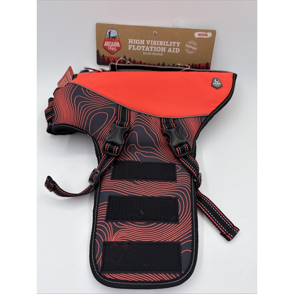 New Arcadia Trail High Visibility Dog Floatation Aid Size Medium Boating
